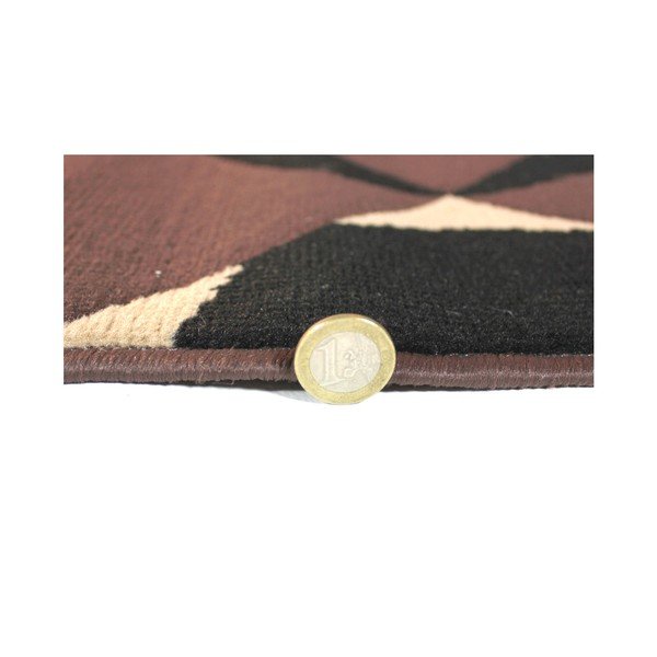 Ciemnobrązowy dywan Flair Rugs Carnaby Chocolate, 80x150 cm-image-1