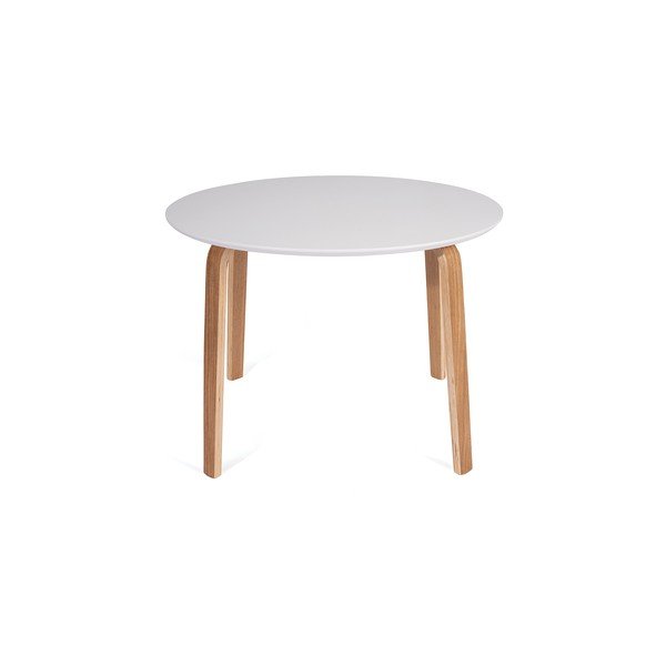 Okrągły stół z białym blatem ø 110 cm Lana – Bonami Essentials-image-1