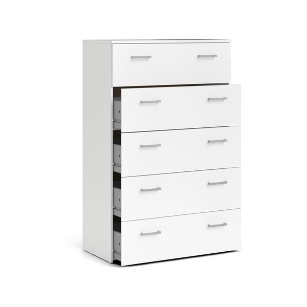 Biała wysoka komoda 74x115 cm Space – Tvilum-image-4