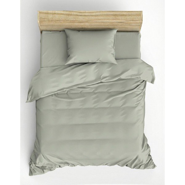 Szałwiowa pościel jednoosobowa 200x140 cm Plain  – Mijolnir-image-4