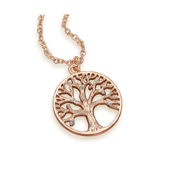 Naszyjnik z kryształami Swarovski® Gemseller Tree of Life Rose