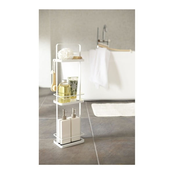 Biały stojak łazienkowy z 3 półkami YAMAZAKI Takamtsu-image-1