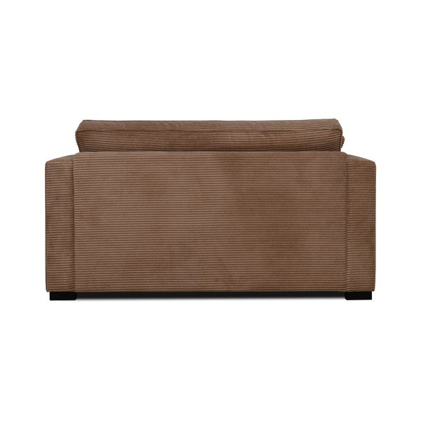 Jasnobrązowa sztruksowa sofa 132 cm Mobby – Scandic-image-3