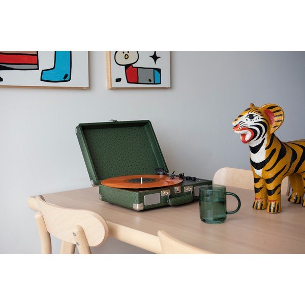 Ciemnozielony gramofon Crosley Plus Ostrich-image-1