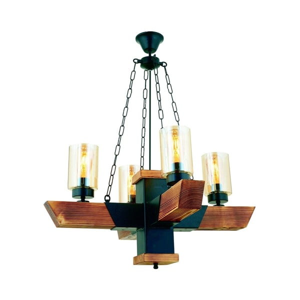 Lampa wisząca z drewna grabu Kayra