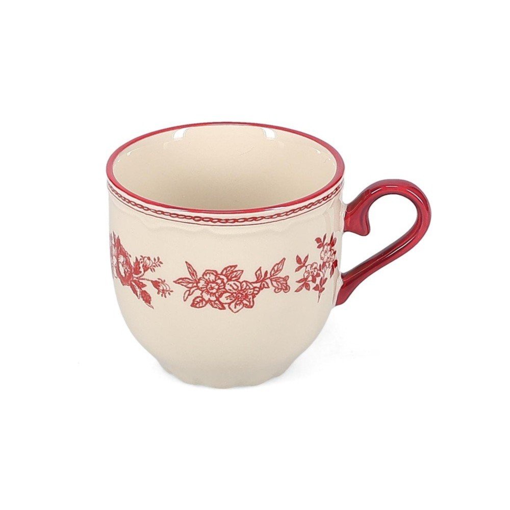 Bordowa/w kolorze kości słoniowej porcelanowa filiżanka 215 ml Cyril – S|P Collection (zdjęcie 4)