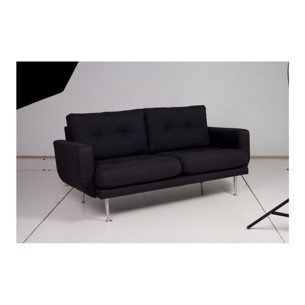 Antracytowa sofa 2-osobowa Scandic Fly-image-1