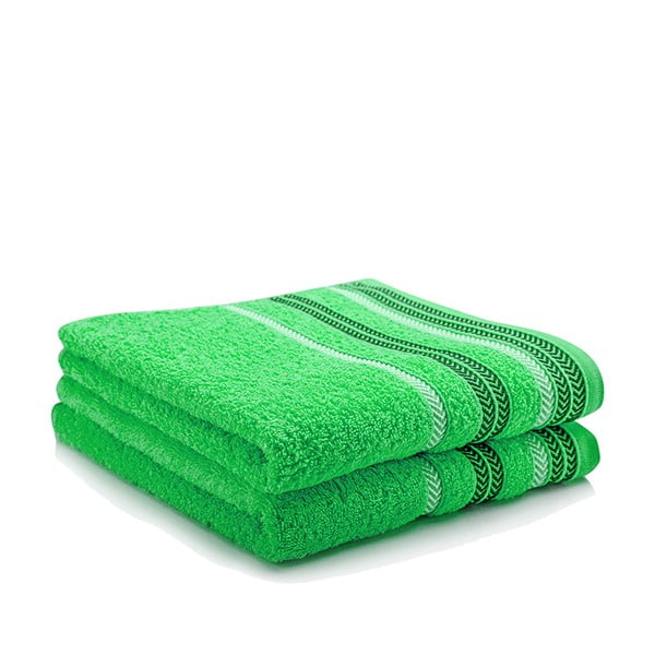 Komplet 2 ręczników Hugo Green, 50x90 cm