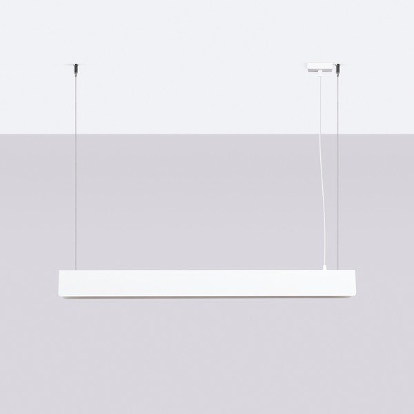 Biała metalowa lampa wisząca LED Nebula – Sollux-image-2