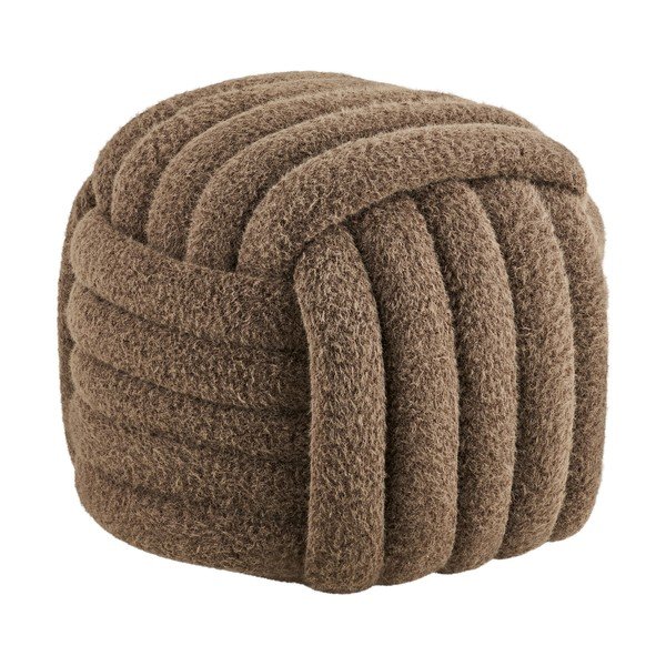 Brązowy puf Napier – House Nordic
