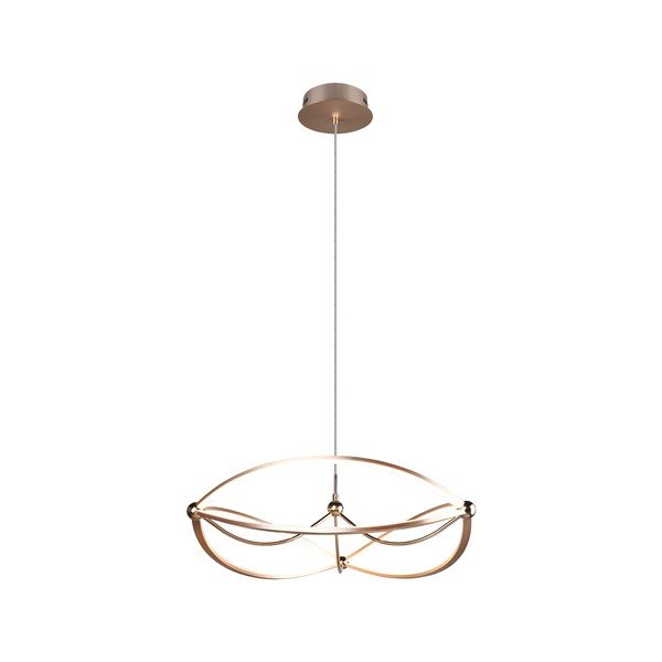 Lampa wisząca LED ze ściemniaczem w kolorze mosiądzu Charivari – Trio-image-2