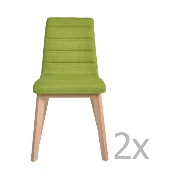 Zestaw 2
  zielonych krzeseł Garageeight Nybro