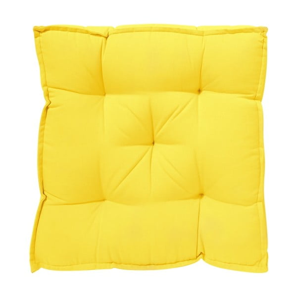 Żółta poduszka na krzesło Butlers Solid