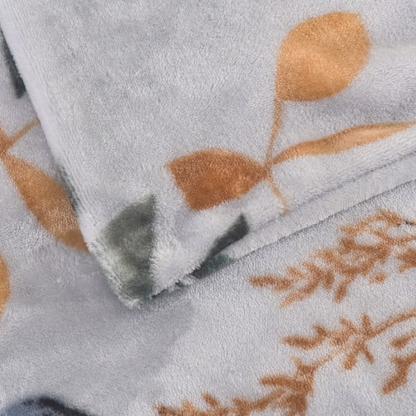 Szaroniebieska pościel jednoosobowa z mikropluszu 140x200 cm Greta – My House-image-4