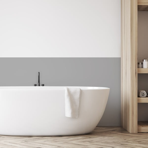 Naklejka na ścianę 200x60 cm Light Grey – Ambiance-image-1