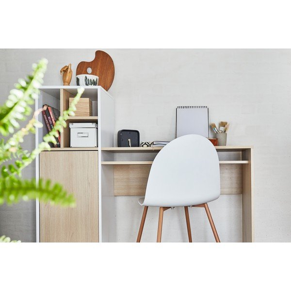 Biurko z blatem w dekorze dębu 130x50 cm Mitch – TemaHome-image-1