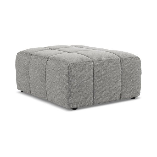 Szary podnóżek z materiału bouclé Aloha – Makamii-image-3