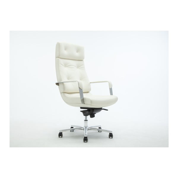 Kremowe obrotowe krzesło biurowe RGE Elegant