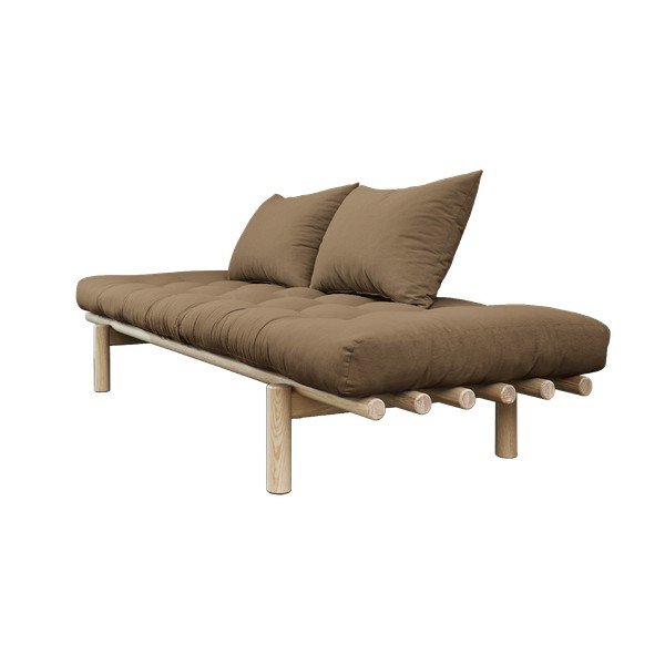 Sofa z brązowym obiciem Karup Design Pace Natural/Mocca-image-3