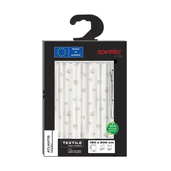 Zasłona prysznicowa 120x200 cm Atlantis – Spirella-image-2