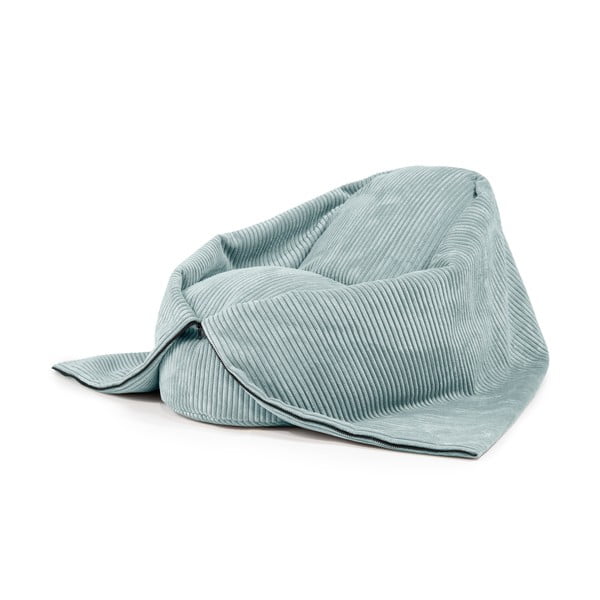 Miętowy sztruksowy dziecięcy worek do siedzenia Cocoon 100 – SLOWDOWN