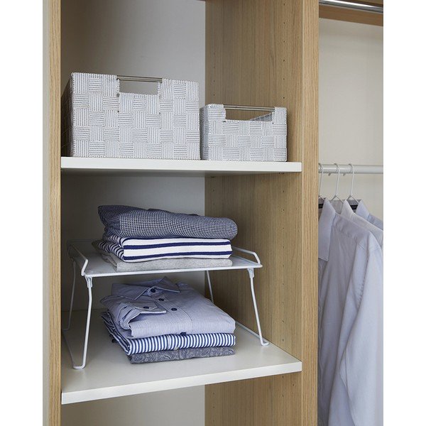 Biała rozkładna półka do szafy na ubrania Compactor Stackable Rack-image-1