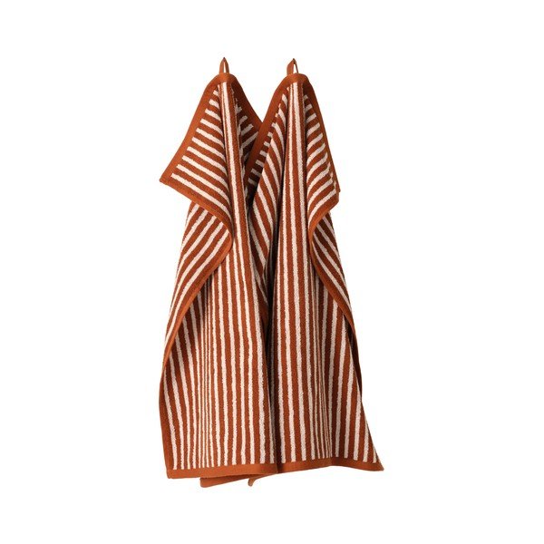 Koniakowy/kremowy bawełniany ręcznik 50x70 cm Dixie – Jotex-image-2