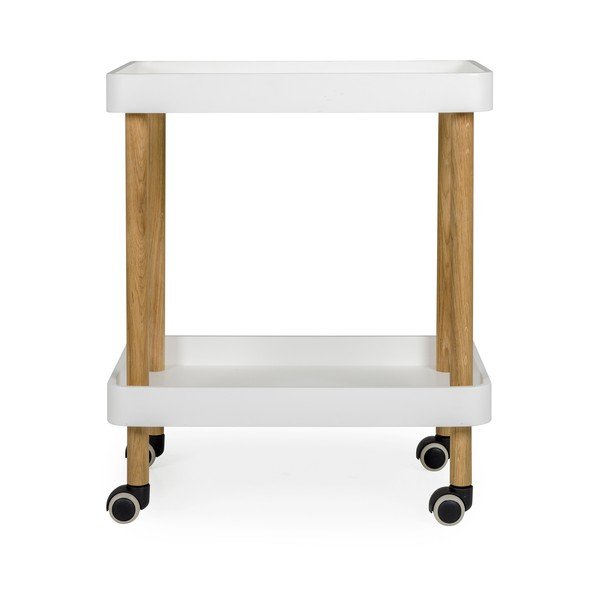 Biały barek na kółkach Tenzo Wagon Oak-image-3