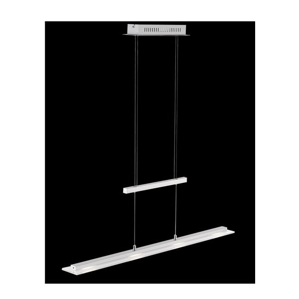 Metalowa lampa wisząca LED ze ściemniaczem w kolorze srebra Tenso – Fischer & Honsel-image-1