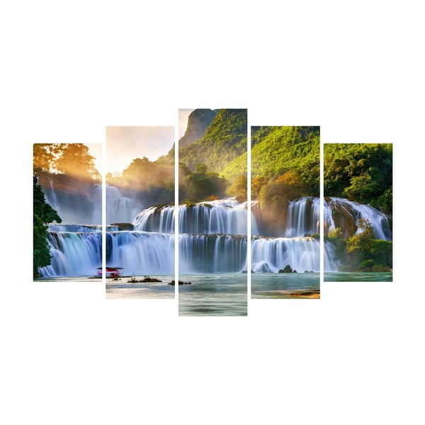 Wieloczęściowy obraz na płótnie Waterfall Landscape Canvas