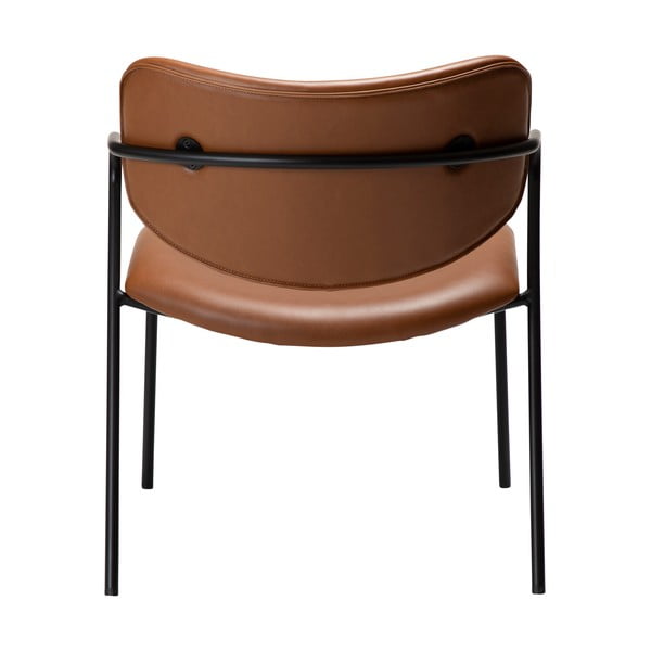 Koniakowy fotel z imitacji skóry Zed – DAN-FORM Denmark-image-4