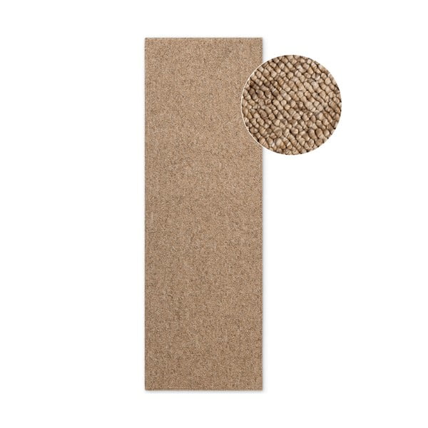 Jasnobrązowy chodnik odpowiedni do prania 80x240 cm Rocco Caramel – Elle Decoration