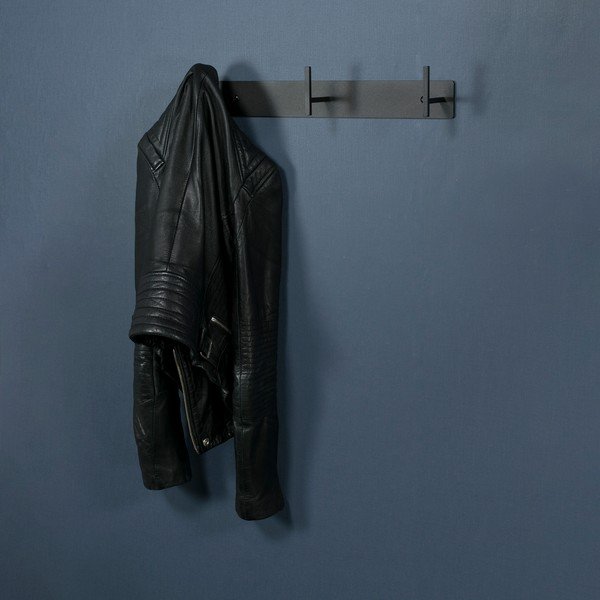 Czarny metalowy wieszak ścienny 44 cm Chapman – Spinder Design-image-1