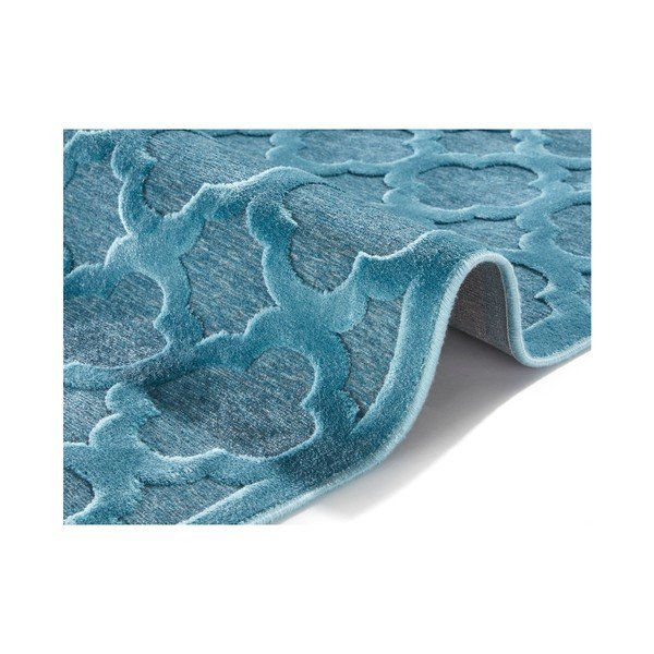Niebieski dywan z wiskozy Mint Rugs Bryon, 80x125 cm-image-2