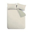 Zielono-kremowa bawełniana pościel dwuosobowa 200x200 cm Hampton Stripe – Bianca
