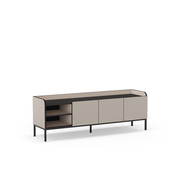 Kremowa szafka pod TV 160x55x42 cm Adara – Marckeric-image-2