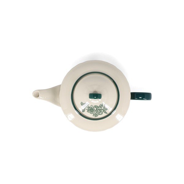 Zielony/w kolorze kości słoniowej porcelanowy dzbanek do herbaty 920 ml Cyril – S|P Collection-image-3