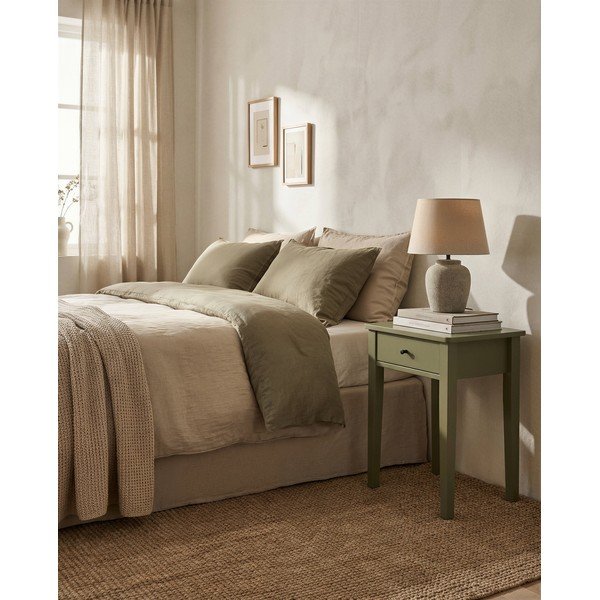 Zielona szafka nocna z matowym wykończeniem Bart – Marckeric-image-1