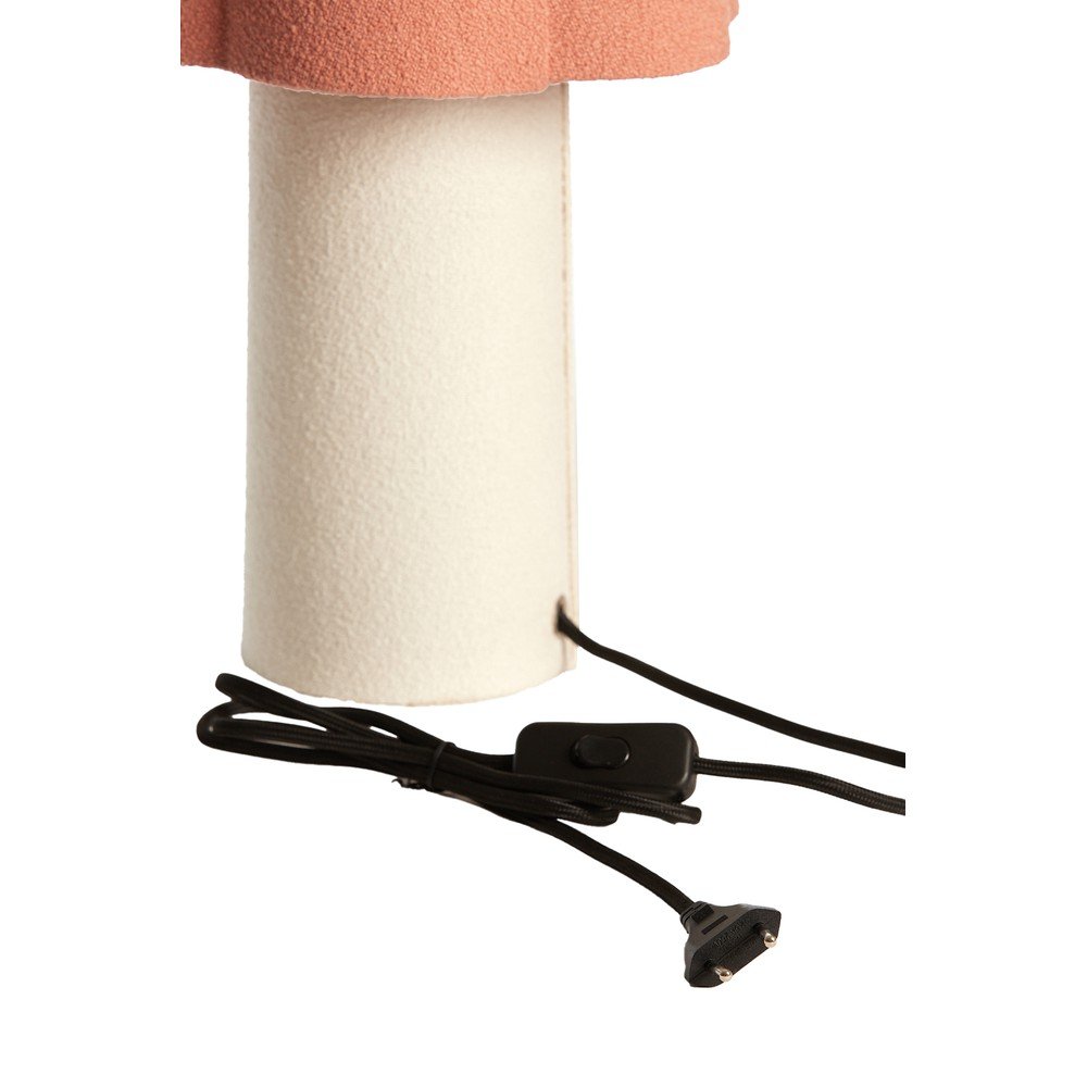 Łososiowa/kremowa lampa stołowa z tekstylnym kloszem (wysokość 50 cm) Musaby – Light & Living (zdjęcie 8)