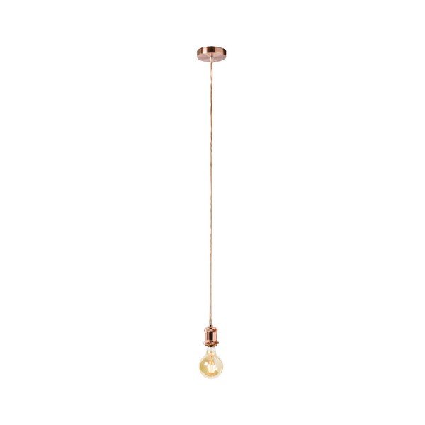 Lampa wisząca bez abażuru w kolorze miedzi SULION Fiji