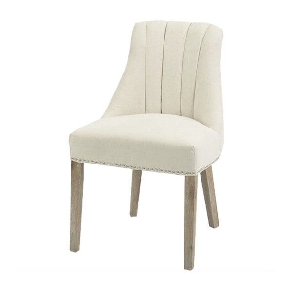 Kremowe krzesło z naturalnymi nogami Artelore Jenkins