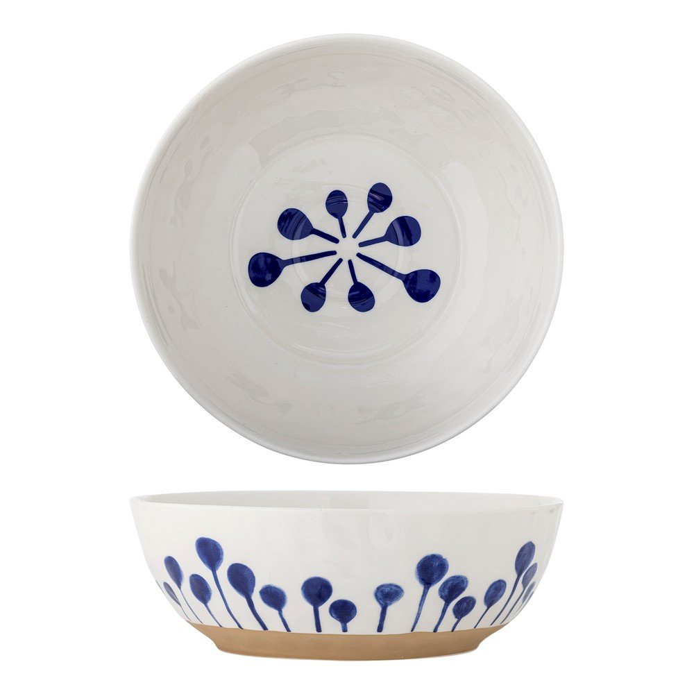 Biało-niebieska ceramiczna misa ø 28 cm Linora – Bloomingville (zdjęcie 4)