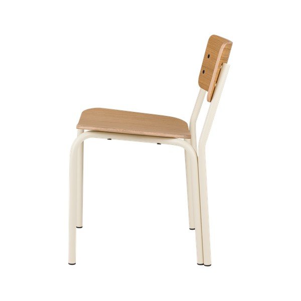 Krzesło sztaplowane w dekorze dębu w naturalnym kolorze Kei – noo.ma-image-2