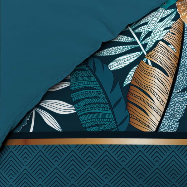 Morska bawełniana pościel jednoosobowa 140x200 cm Alianor – douceur d'intérieur-image-1