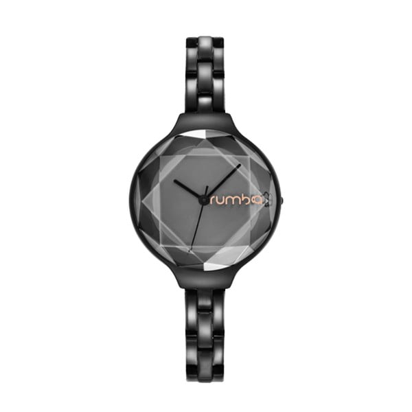 Czarny zegarek damski z metalowym paskiem Rumbatime Orchard