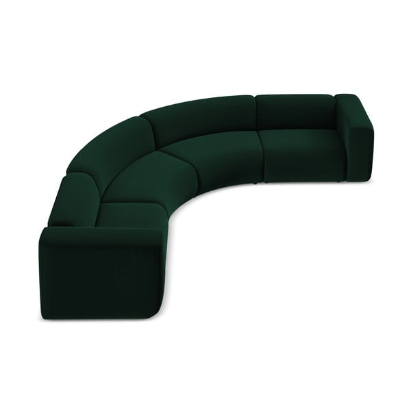 Ciemnozielony aksamitny narożnik Ekahi – Makamii-image-3