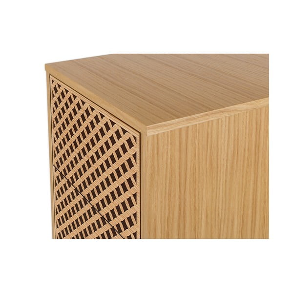 Komoda z drewna brzozowego Woodman Mora Narrow Diamond Print-image-4