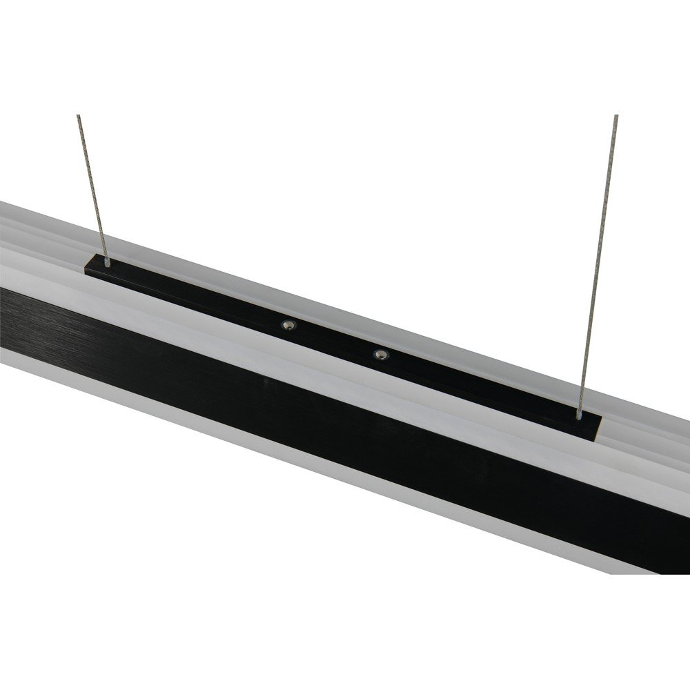 Lampa wisząca LED w kolorze matowej czerni z metalowym kloszem Arcola – Trio (zdjęcie 6)