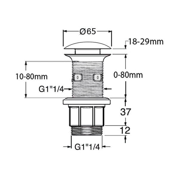 Korek do umywalki – Sapho-image-1
