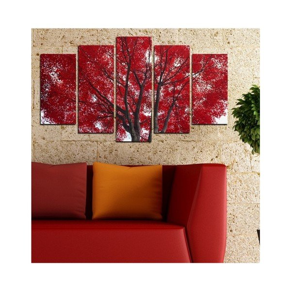 Obraz wieloczęściowy 3D Art Red Passion, 102x60 cm-image-1